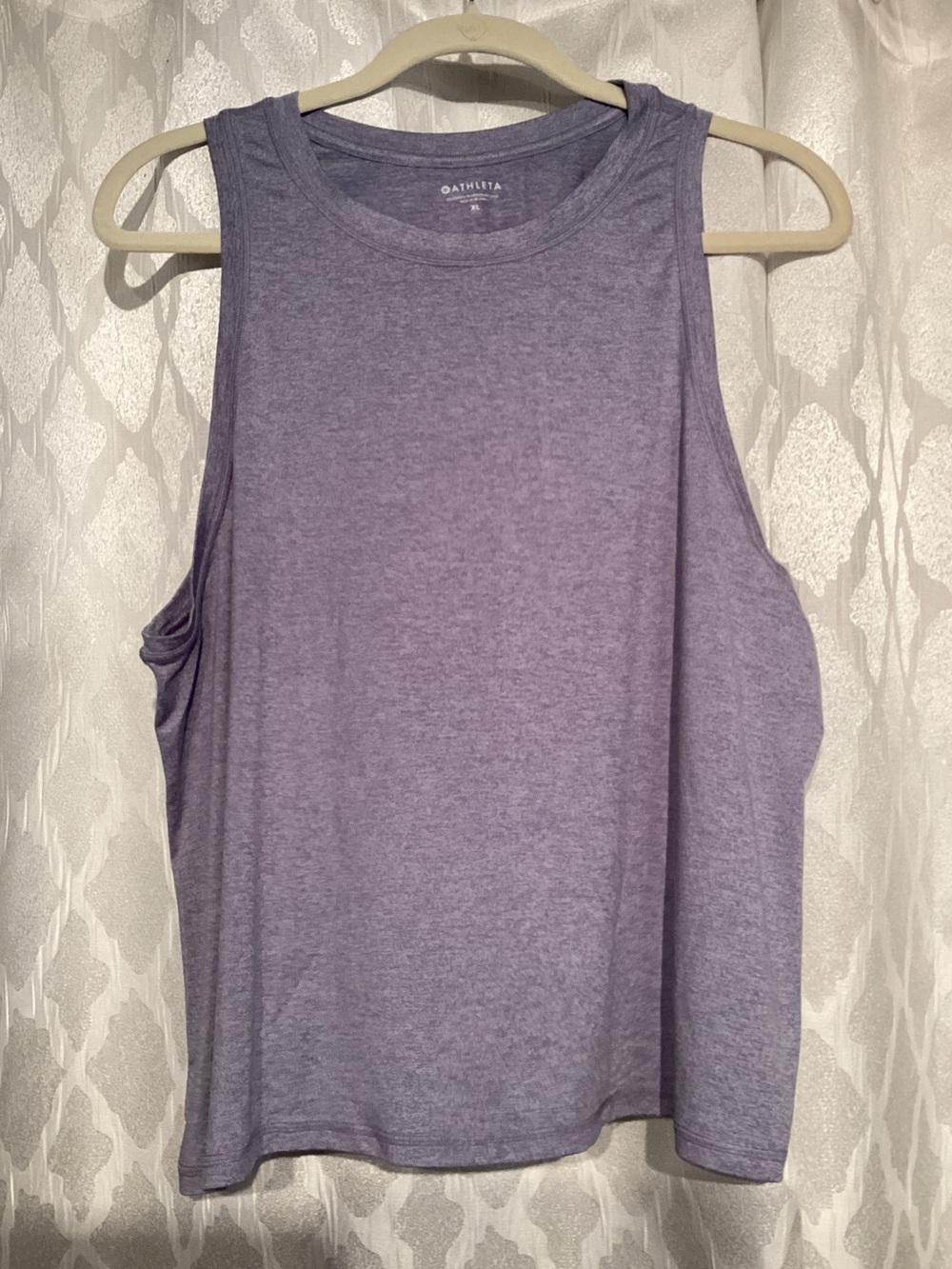 Athleta Heather Lavender Muscle Tank - Women's Sleeveless Active Top